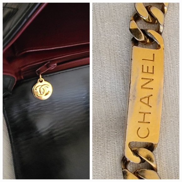 Auth💞 Vintage Quilted Chanel  Chain Handbag In Black - Picture 16 of 16